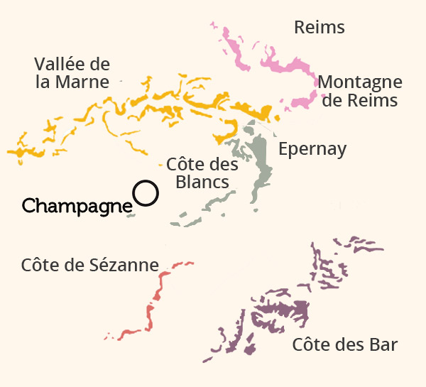 Viaje a francia champagne mapa