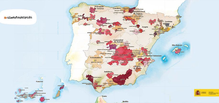 Denominaciones de Origen del vino en España
