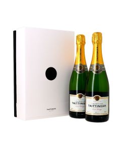 Champagne Taittinger, Coffret Paradoxe avec 2 bouteilles de Cuvée Réserve 