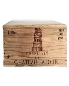 Coffret Château Latour en caisse bois. 1994-1995-1996