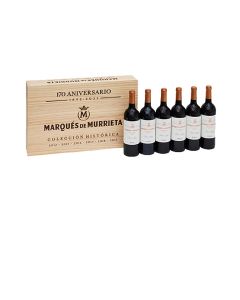 Marqués de Murrieta, Colección 170 Aniversario (2012-13-14-15-16-17) Cofre de 6 botellas