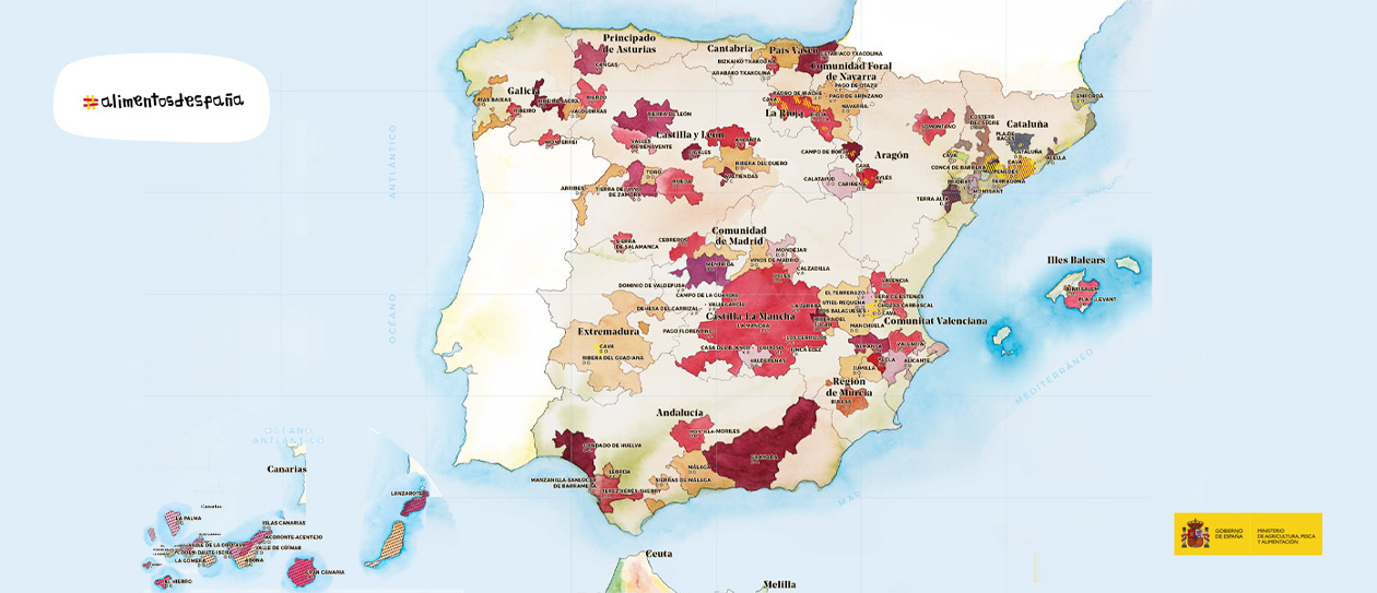 mapa DO españolas